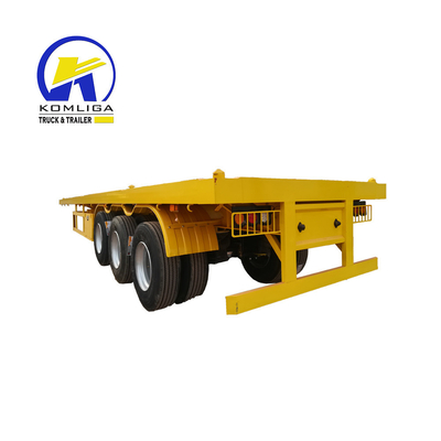 Op maat gemaakte 40ft flatbed trailer 40 prime container transport chassis met ABS optie