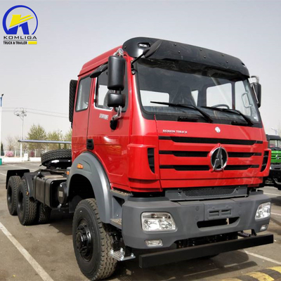 Beiben-tractortruck 10 wielen aanhangwagenkop met Ng80b lange cabine en een slaapwagen
