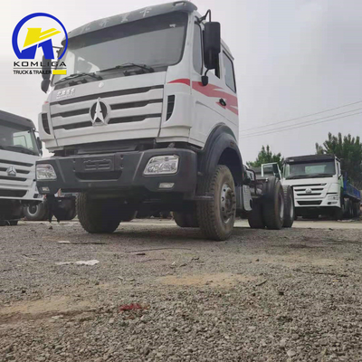 400L brandstoftanker van aluminiumlegering North Benz 6X4 Trailer Head Tractor Truck voor ontwerp