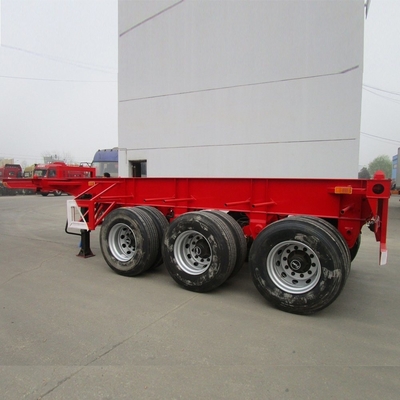 20FT 40FT Skeleton-trailer chassis met vier draai-sloten en mechanische ophanging