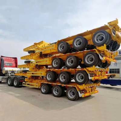 7 wielbasis 3 as 20FT 40FT Flat Shipping Container Trailer Dolly met Wabco Valve