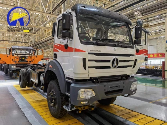 400L Aluminium Alloy Fuel Tanker Heavy Duty Beiben 6X4 420HP Cargo Truck Chassis