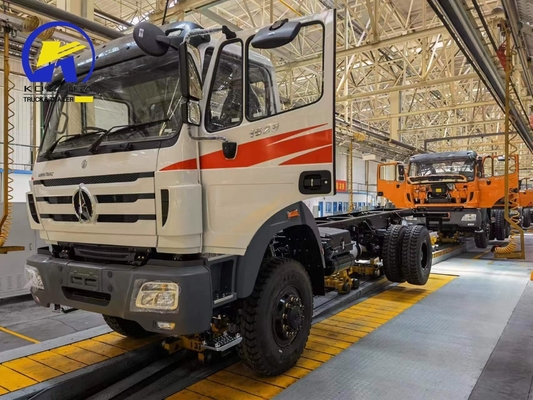 400L Aluminium Alloy Fuel Tanker Heavy Duty Beiben 6X4 420HP Cargo Truck Chassis