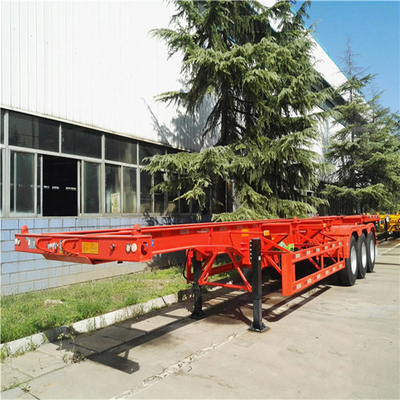 12 banden skelet transport vrachtwagen aanhangwagen voor zware aanhangwagen chassis in het beste geval