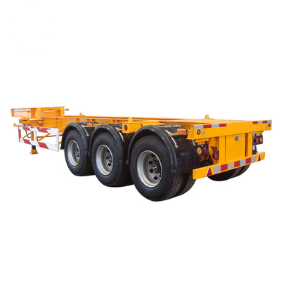 12 banden skelet transport vrachtwagen aanhangwagen voor zware aanhangwagen chassis in het beste geval