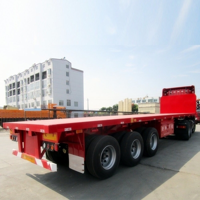 Aanhangwagen Model 3 Assen Platbed Semi-aanhangwagen met ABS anti-blokkeringrem systeem 53FT 28 FT