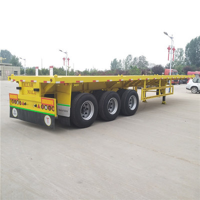 3 assen 40t 20FT 40FT platbed Container Chassis Trailer met anti-blokkering remstelsel