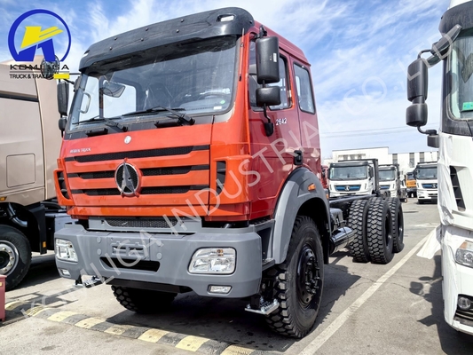 North Beiben Mercedes 2024 6X4 vrachtwagen chassis met handgeschakelde versnellingsbak naar Congo