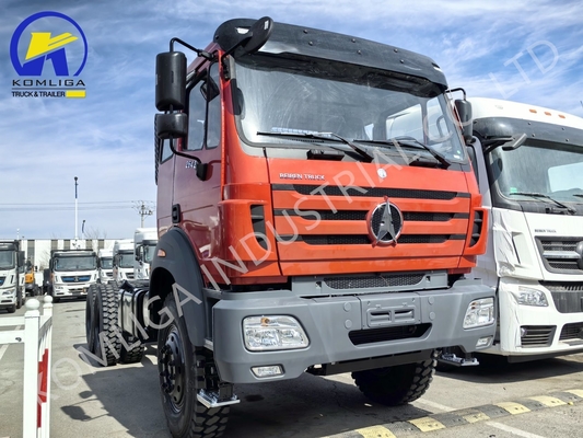 North Beiben Mercedes 2024 6X4 vrachtwagen chassis met handgeschakelde versnellingsbak naar Congo