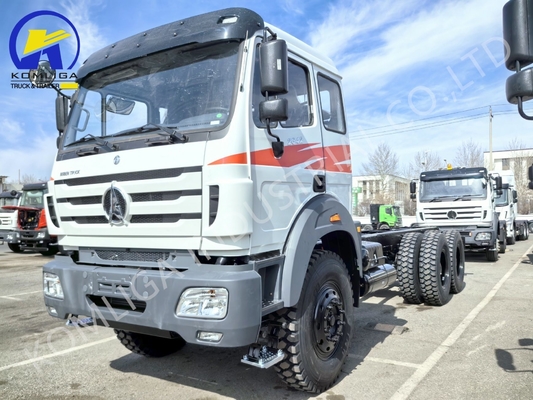 North Beiben Mercedes 2024 6X4 vrachtwagen chassis met handgeschakelde versnellingsbak naar Congo