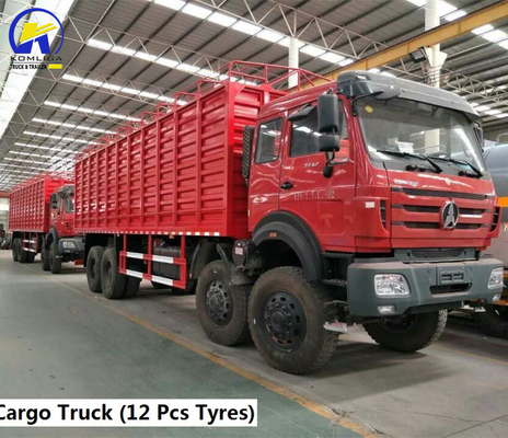 North Benz 8X8 Beiben 8X4 vrachtwagen met aanpassing en Zf8098 stuurstelsel