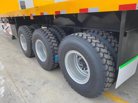 20FT 40FT 3 axel platbed half-trailers met Jost King Pin en ISO9001 certificering