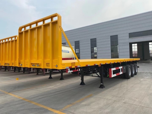 20FT 40FT 3 axel platbed half-trailers met Jost King Pin en ISO9001 certificering