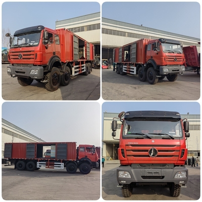 Gebruikte Beiben Truck 6X4 8X4 8X8 10wheel 12wheel Cargo Tricycle Van Style Box Cargo Truck