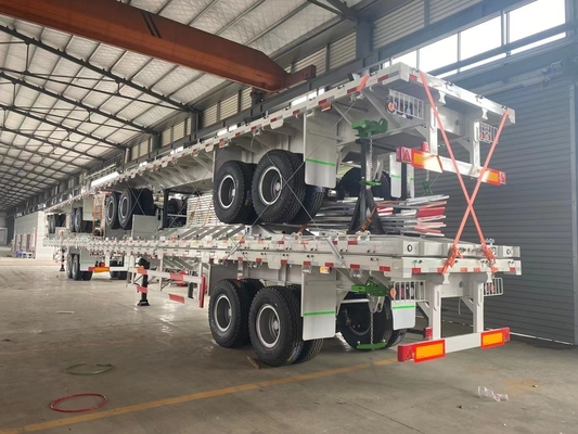 Tri-axel 40 50 60 ton 600 mm zijwand Semi-trailer Niet zelfdumping 12.00r20 banden
