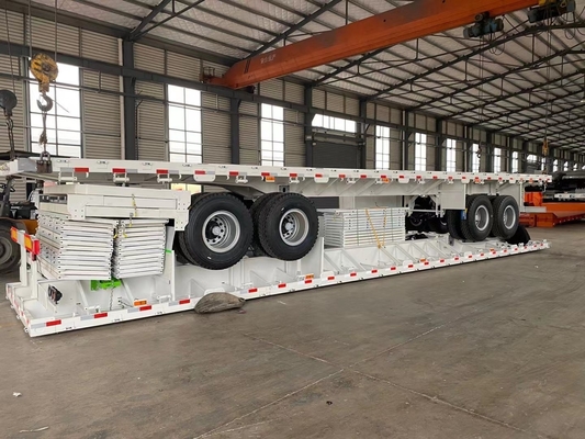 Tri-axel 40 50 60 ton 600 mm zijwand Semi-trailer Niet zelfdumping 12.00r20 banden