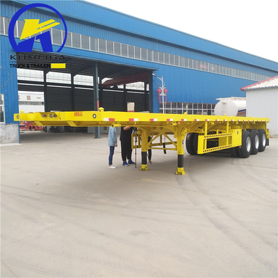 12500x2500x1650mm 3assen 45ft platte half-aanhanger 4assen 53ft aanhangercontainer