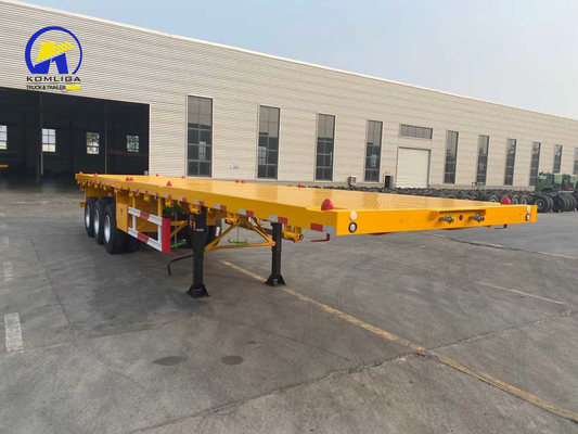 Sinotruk HOWO Flatbed Trailer 3 axel Container Trailer met LED-licht en optioneel ABS