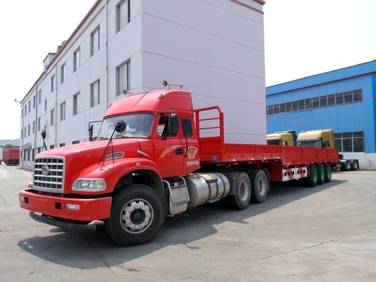 Tri-axel 600 mm 800 mm zijwand aanhangwagen met Tare Gewicht ca. 6.7 T staalstructuur