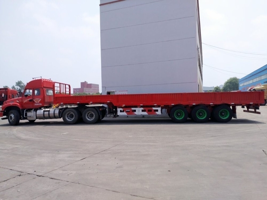 Tri-axel 600 mm 800 mm zijwand aanhangwagen met Tare Gewicht ca. 6.7 T staalstructuur