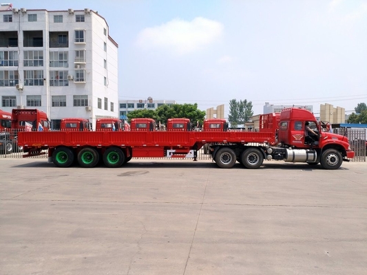 Tri-axel 600 mm 800 mm zijwand aanhangwagen met Tare Gewicht ca. 6.7 T staalstructuur
