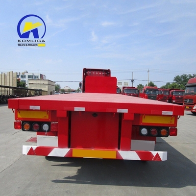 7000-8000 mm wielbasis zware 13t Fuwa 30-100t platte half-aanhanger voor het voordeel