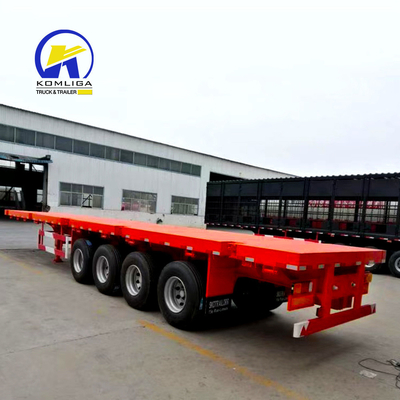 7000-8000 mm wielbasis zware 13t Fuwa 30-100t platte half-aanhanger voor het voordeel