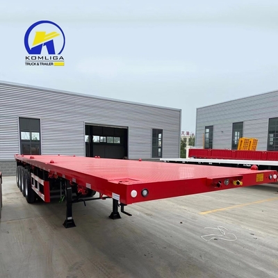 7000-8000 mm wielbasis zware 13t Fuwa 30-100t platte half-aanhanger voor het voordeel