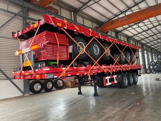 40ft Container 600mm 12,5m 13m 3 axle Side Door Semi Trailer met flatbed design