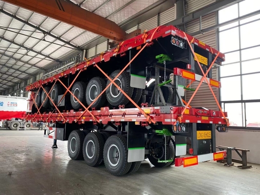 40ft Container 600mm 12,5m 13m 3 axle Side Door Semi Trailer met flatbed design