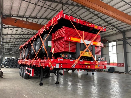 40ft Container 600mm 12,5m 13m 3 axle Side Door Semi Trailer met flatbed design