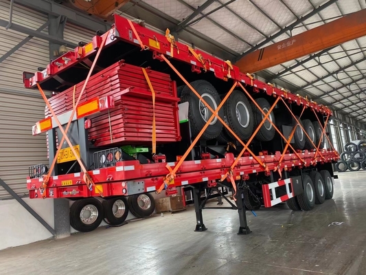 40ft Container 600mm 12,5m 13m 3 axle Side Door Semi Trailer met flatbed design