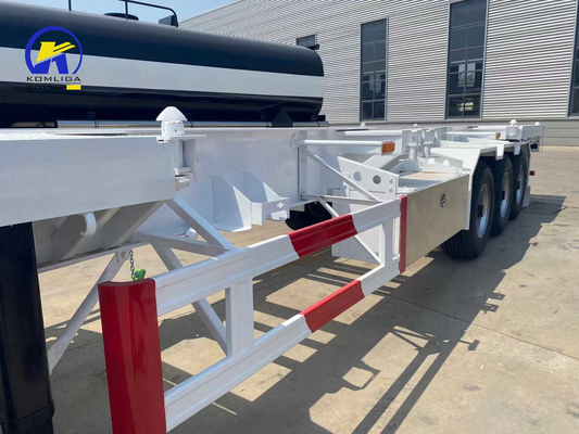 Gebruikte platbedtrailer skelettrailer voor container 1820mm loopvlak en Wabco-klep