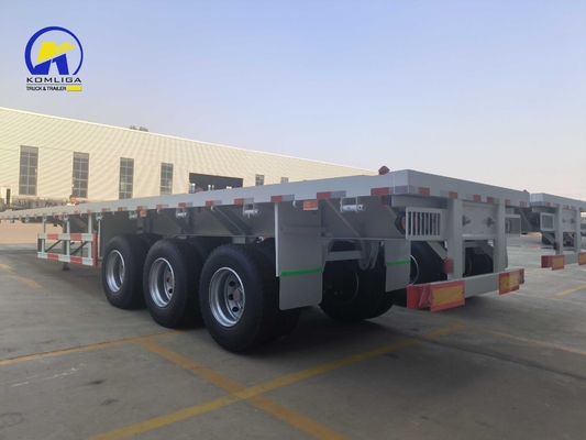 Sinotruk HOWO Platbed Semi-trailer met Fuwa-assen en 16 mm Channel Steel Side Beam
