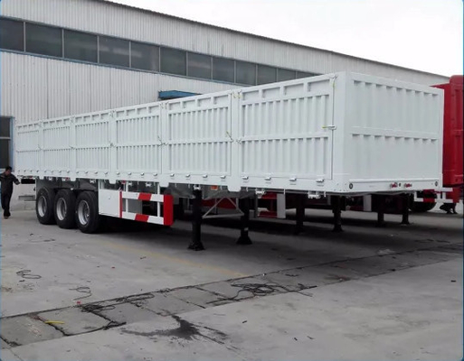 3 assen 40 ft zijdelingse wand Semi-truck bulk cargo trailer panelen met mechanische ophanging