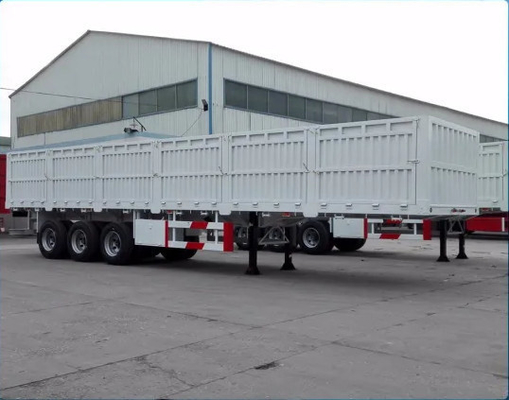 3 assen 40 ft zijdelingse wand Semi-truck bulk cargo trailer panelen met mechanische ophanging