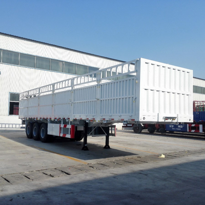 30 ton zijwachthalve trailer met 9,00*22,5/8,00-20/8,5-20 velg en platbedontwerp