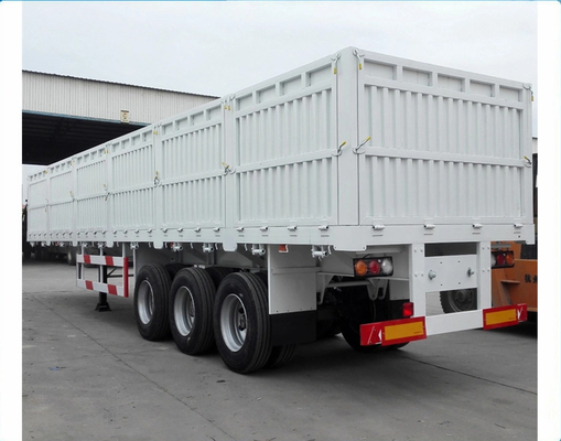 30 ton zijwachthalve trailer met 9,00*22,5/8,00-20/8,5-20 velg en platbedontwerp