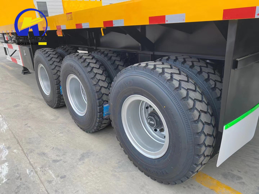 40 ton 60 ton capaciteit 3 assen 40ft container transportplatform platte halfrijtuig