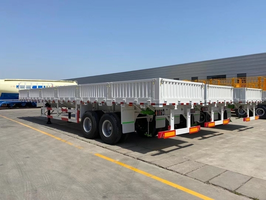 3 Assen Zijdekanten Truck Halve aanhangwagen Truck met en Tare Gewicht van ca. 6,7 T