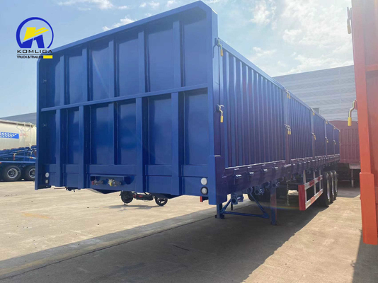 Zijdekant aanhangwagen Semi-trailer Cargo-trailer met LED-licht en staalmateriaal