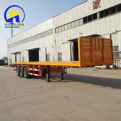 Semi-trailer 45FT 3 assen 4 assen platbed voor het vervoer van containers Certificering GCC