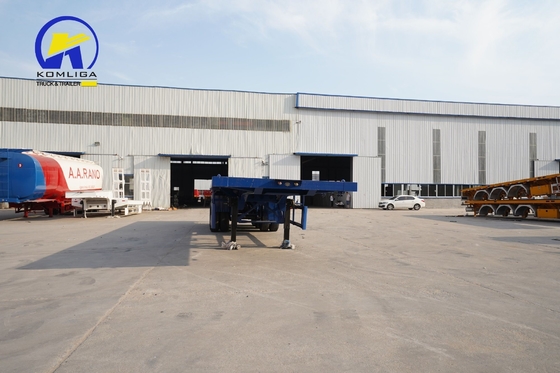 Heavy Duty 3 axles 60 ton Container Truck Trailer met afmetingen 12500x2500x1650mm