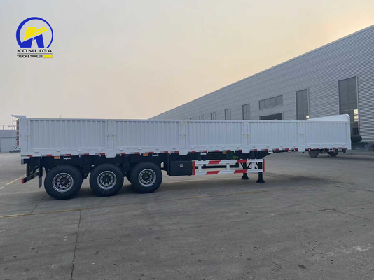 40-100 ton gebruikte / vracht zijmuur hek half-trailer met 12 banden nummer en product