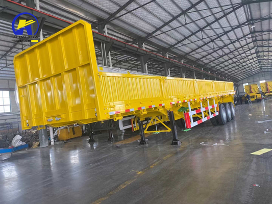 Afrika 2/3/4 Assen Zijdekant Semi-trailer met Jost Support Leg en Fuwa/BPW Assen