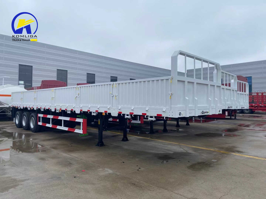 Valve Wabco 7000-8000mm Wielbasis 40FT 35-40ton 3 As Bulk Cargo Side Wall Semi Trailer