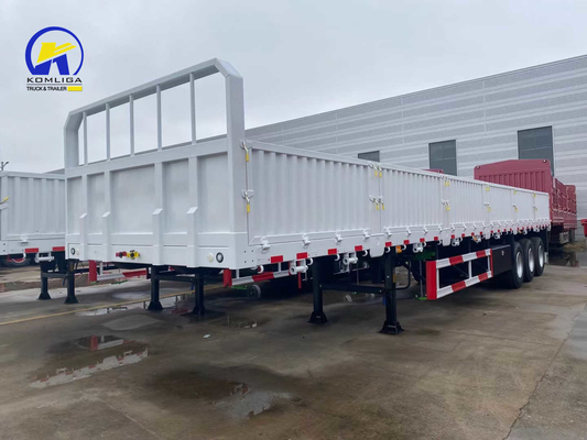 Valve Wabco 7000-8000mm Wielbasis 40FT 35-40ton 3 As Bulk Cargo Side Wall Semi Trailer
