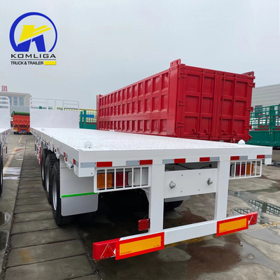 40tons 3 assen 40ft container platbed half-trailer met twee snelheidssteunbeen