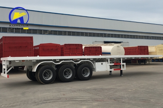 50 ton laadvermogen half platbed trailer Container trailer voor uw transportbehoeften