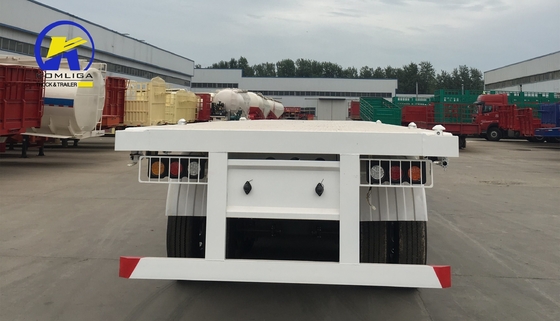 50 ton laadvermogen half platbed trailer Container trailer voor uw transportbehoeften